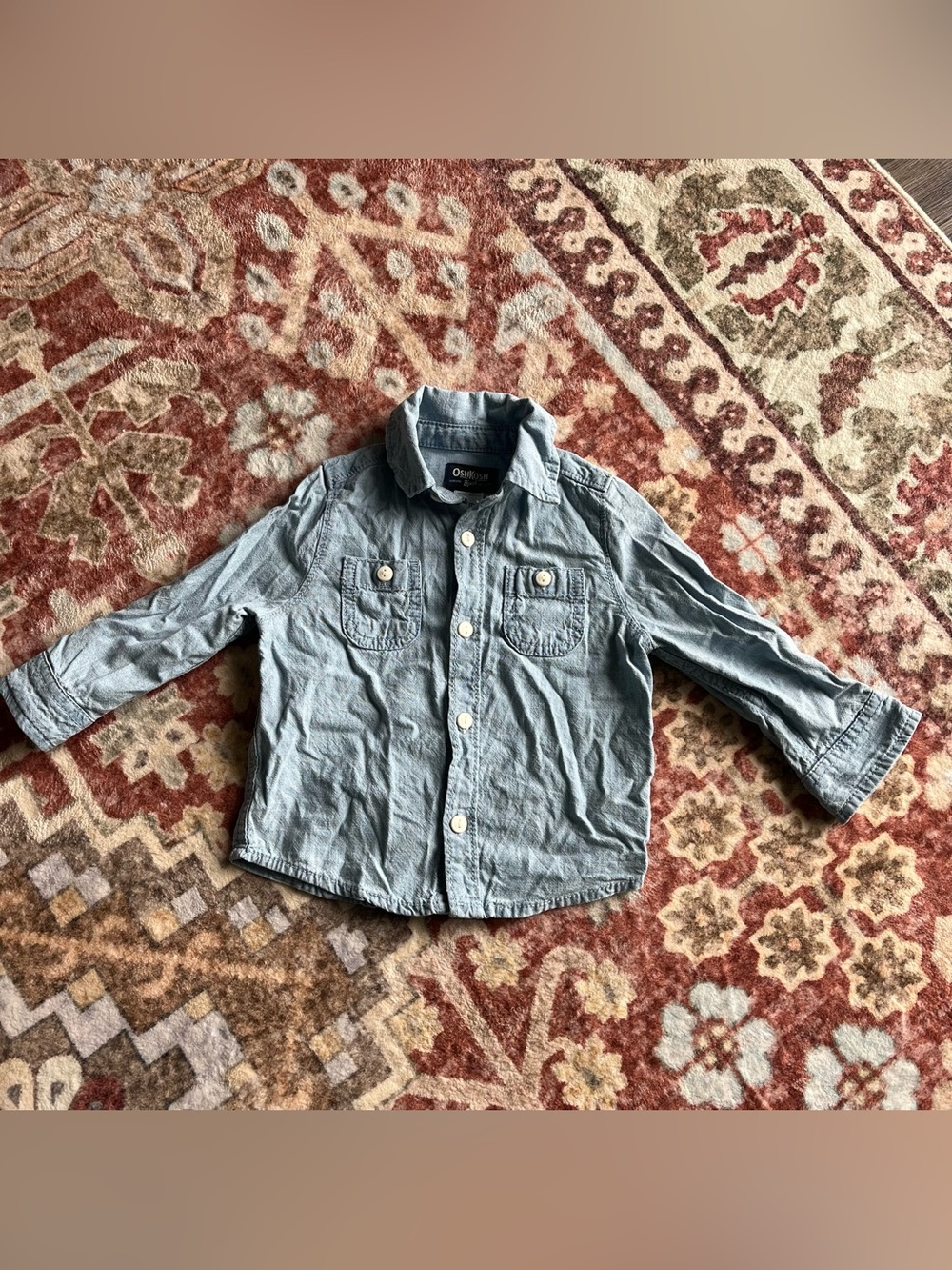 OshKosh Light Blue Denim-Style Shirt